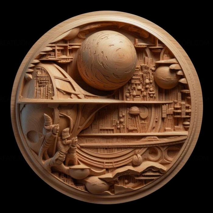 نموذج ثلاثي الأبعاد لآلة CNC 3D Art 